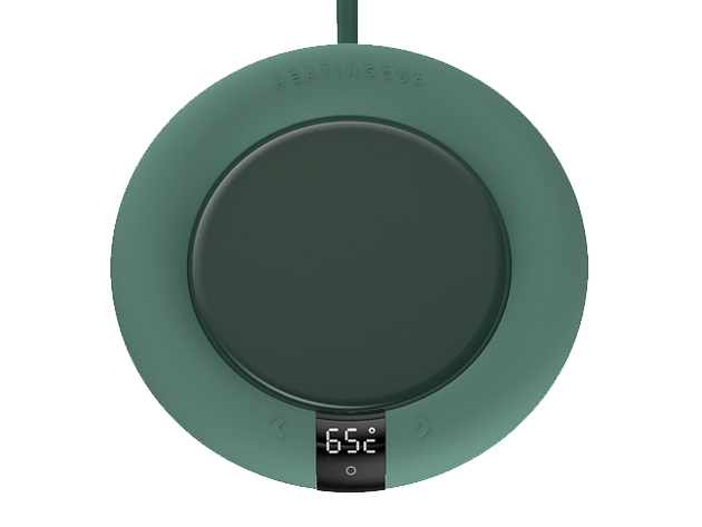 Smart Press Heating Cup Coaster (Green/Round)