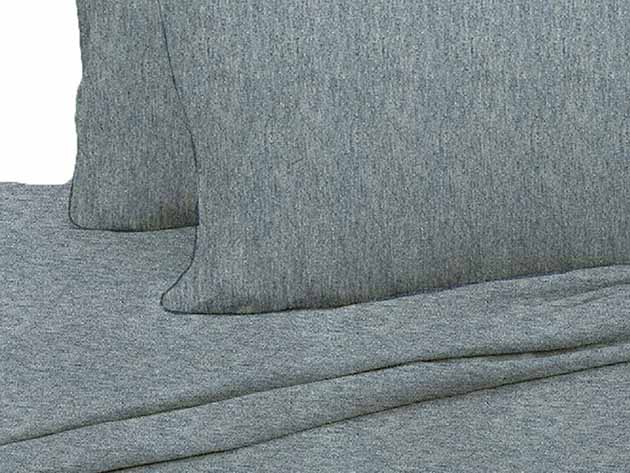 Soft Tees Luxury Cotton Modal Jersey Knit Sheet Set (Chambray/Full)