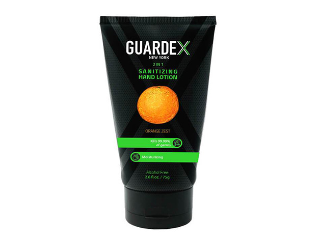 GuardeX 2-in-1 Sanitizing Lotion (2-Pack/Orange Zest)