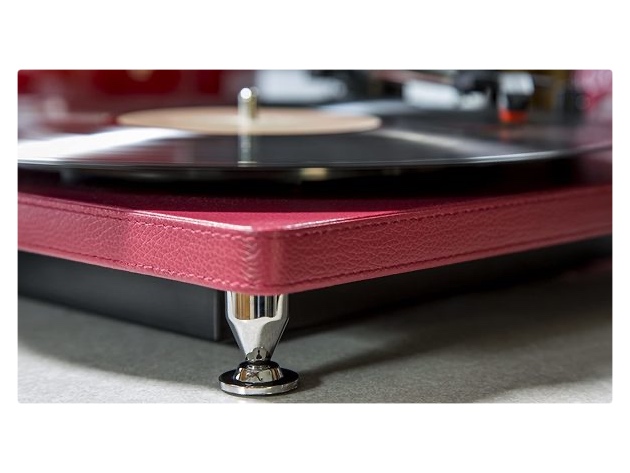 ION Audio Compact LP Space-Efficient 3-Speed USB Conversion Turntable Burgundy