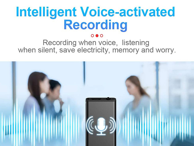 Mini Voice-Activated 64GB Recorder