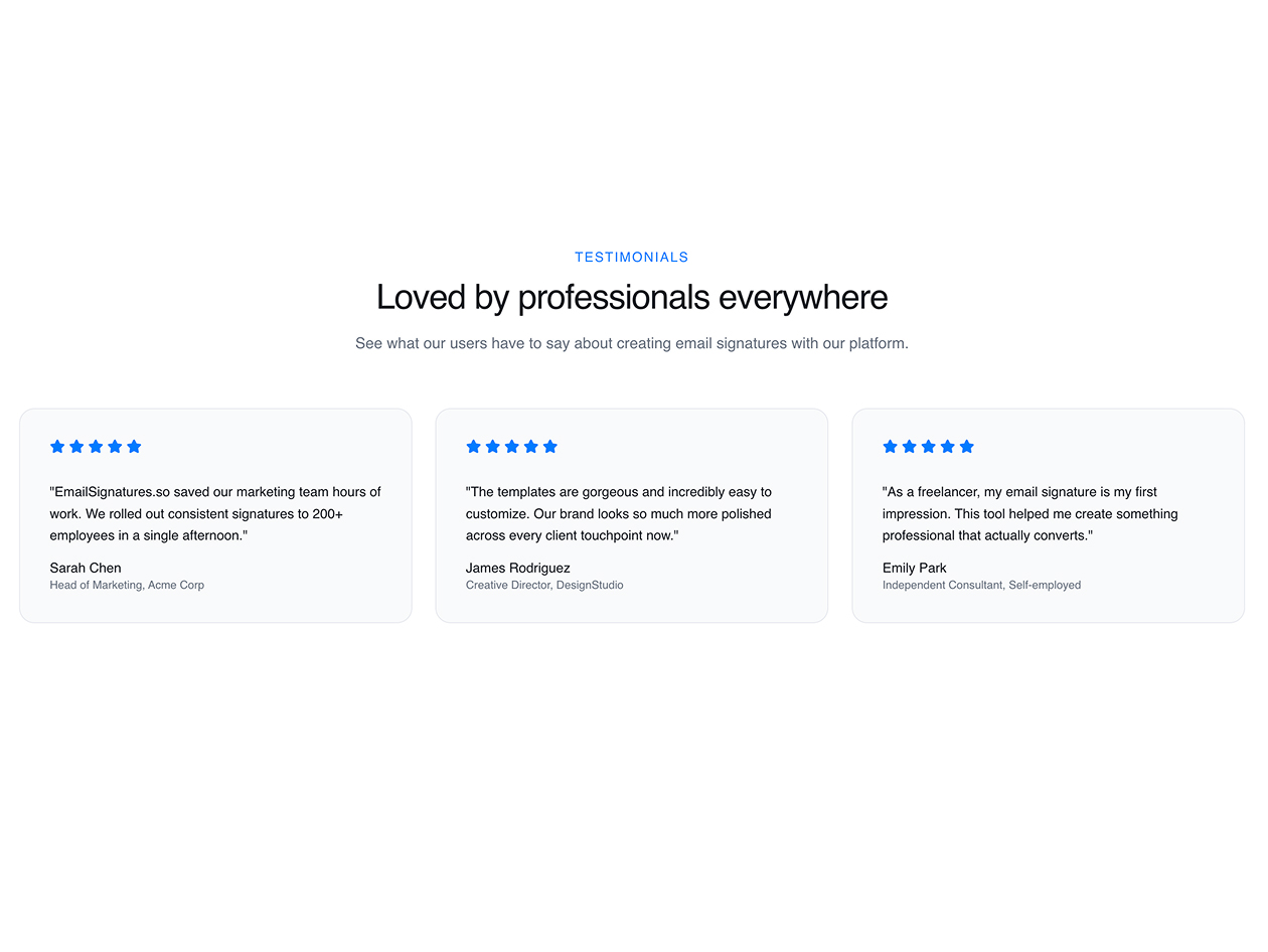 EmailSignatures: Lifetime Subscription (Basic Plan/1 Signature)