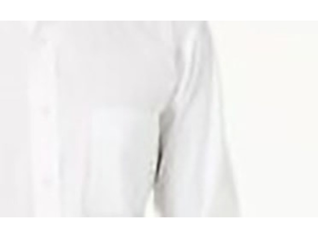 Club Room Men's Slim-Fit Pinpoint Solid Dress Shirt White Size 32-33
