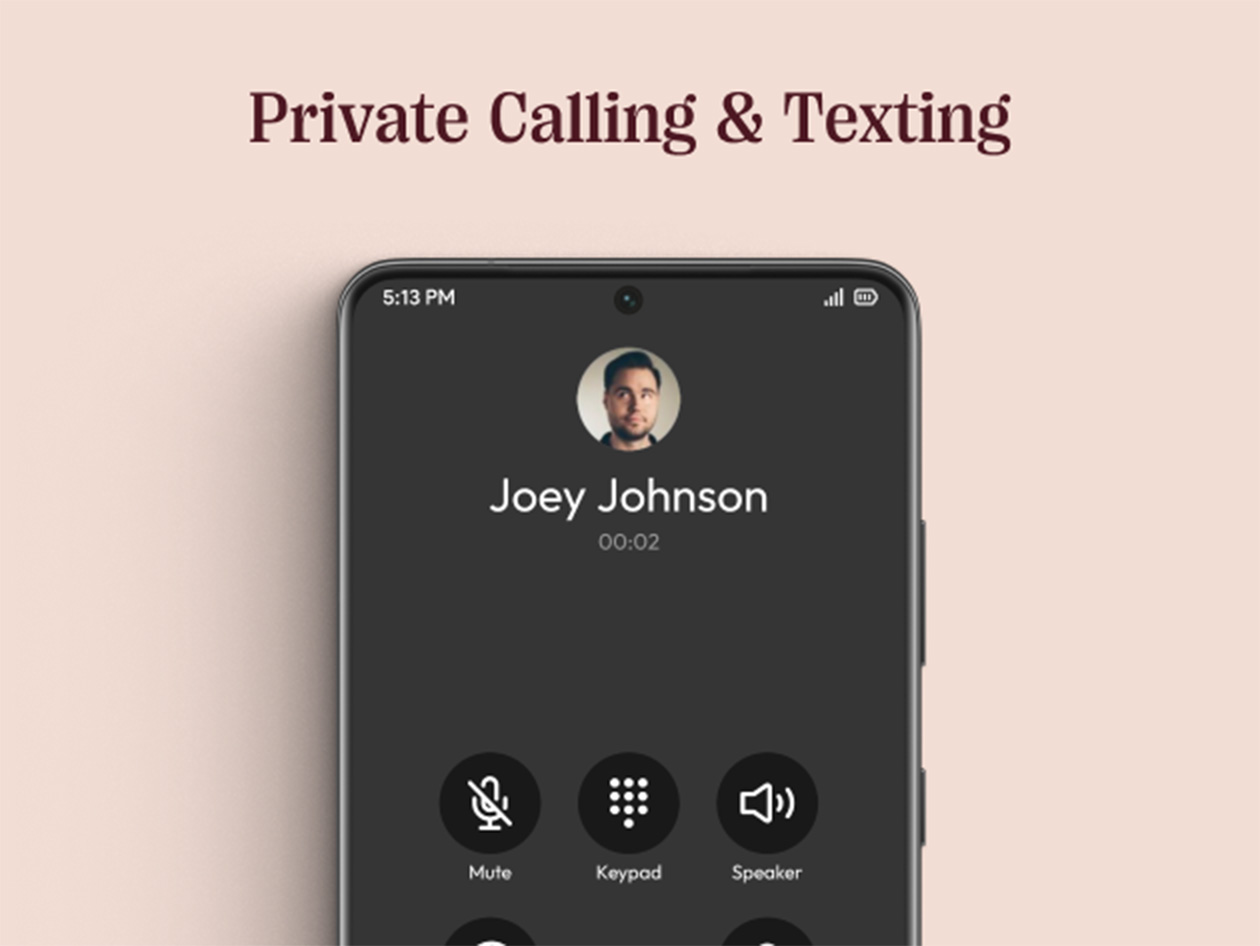 Hushed Private Phone Line: Lifetime Subscription (12,500 SMS / 2,500 mins)