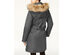 Madden Girl Junior's Faux-Fur-Trim Hooded Puffer Coat Gray Size Extra Large