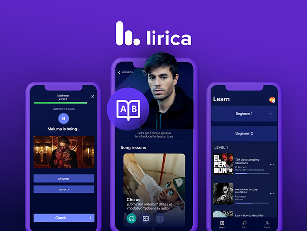 Lirica Premium Language Learning App: Lifetime Subscription