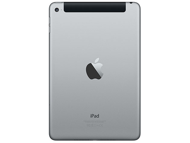 Apple Mini 4 7.9" 128GB - Space Gray (Certified Refurbished: Wi-Fi + 4G)