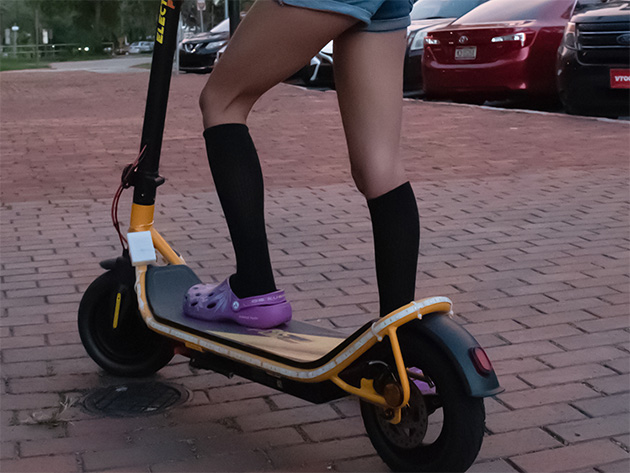 Electric Folding Scooter - 500W (Yellow Accent)