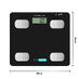 Fit Smart Electronic Floor Body Scale Black Digital LCD Glass Tracker Bathroom