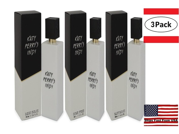 3 Pack Katy Perry's Indi by Katy Perry Eau De Parfum Spray 3.4 oz for Women