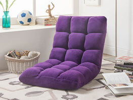 Loungie Microplush Recliner Chair (Purple)