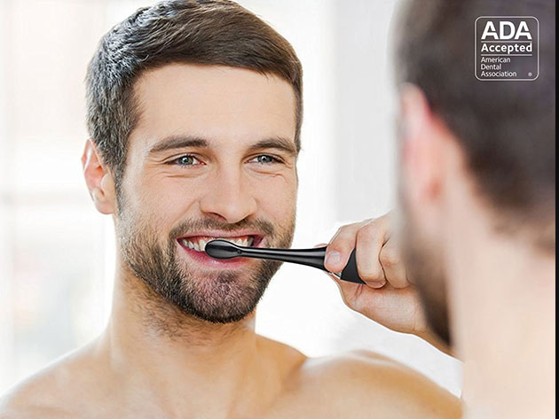 aquasonic black series toothbrush & travel case with 8 dupont brush heads reviews