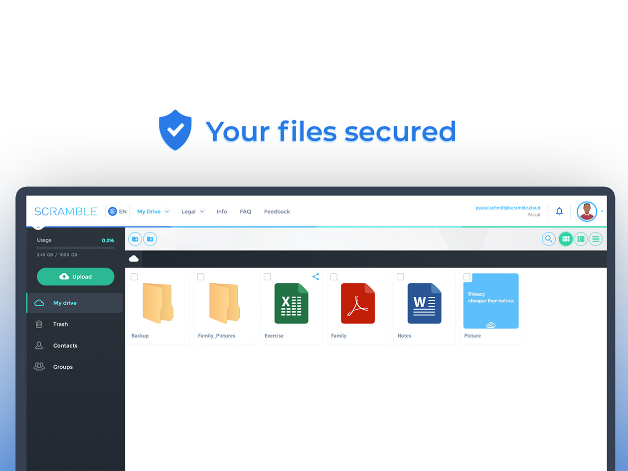 Scramble Cloud Storage: Lifetime Subscription (2TB)