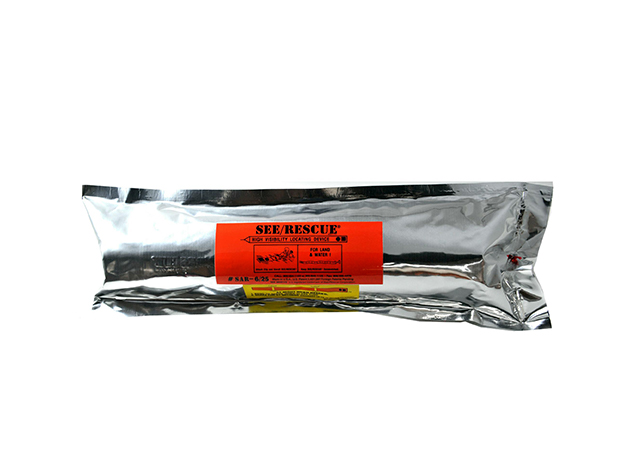 SEE/RESCUE Streamer Lighted Safety and Rescue Device (Large, Silver Foil Pack)
