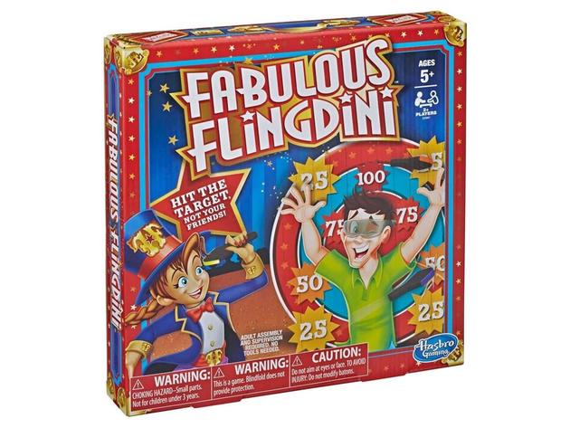 Hasbro Fabulous Flingdini Family Fun Interactive Board Game, For Age 5 and Above