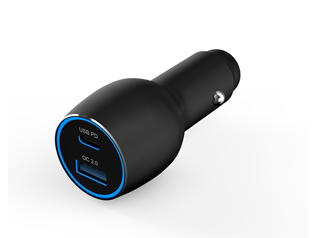 OMNIA C1 Pro 83W Powerful Car Charger + USB-C to Lightning Cable