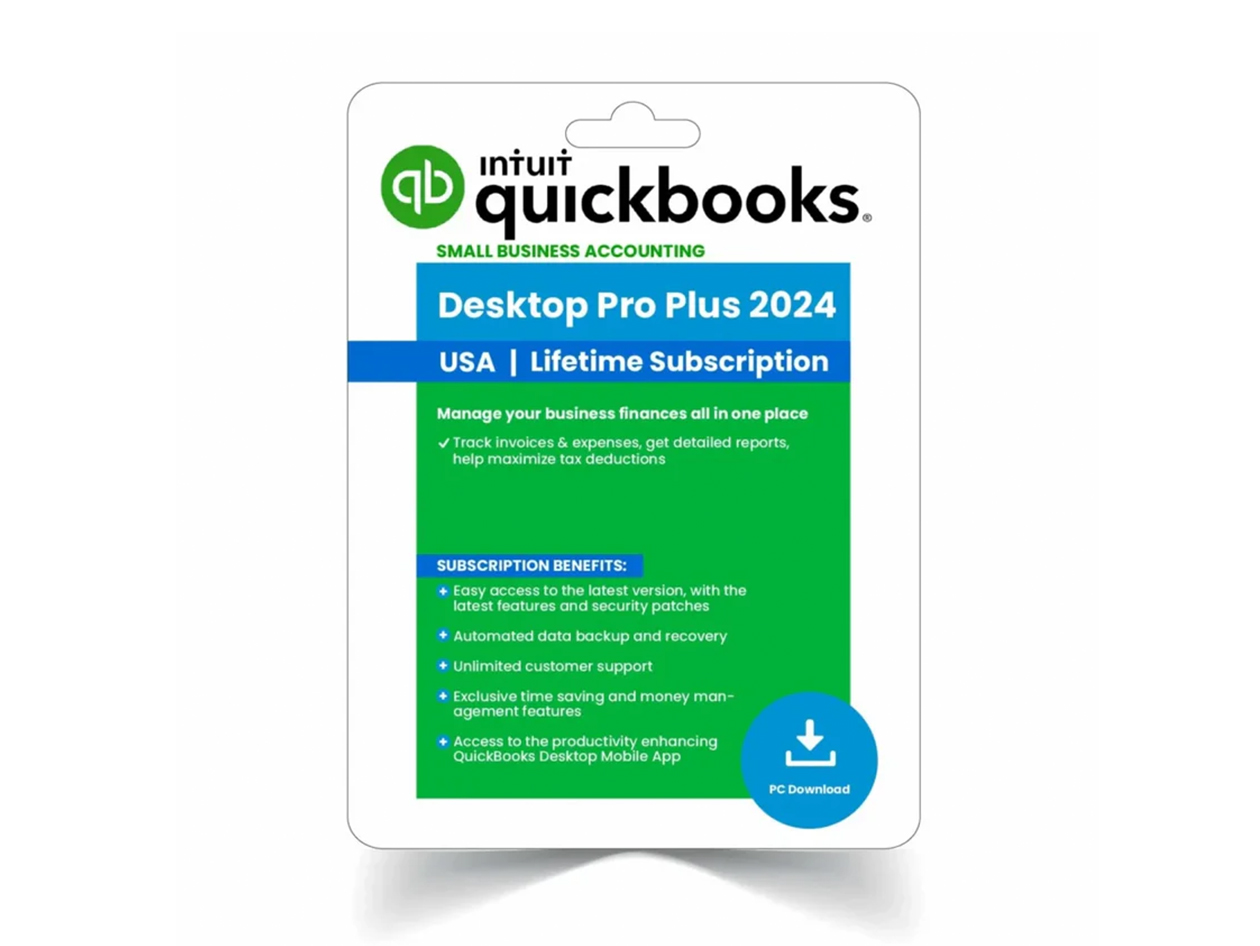 Intuit® QuickBooks® Desktop Pro Plus 2024 (1 User) for Mac: Lifetime License