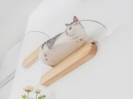 MyZoo 35" Oblong Clear Acrylic Floating Cat Shelf