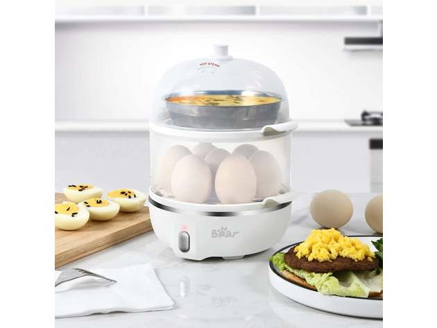 Rapid 14-Egg Cooker with Auto Shut-Off (White)