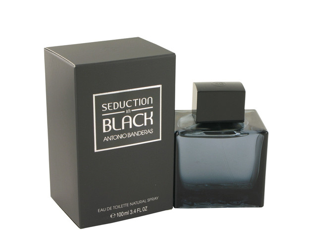 Seduction In Black by Antonio Banderas Eau De Toilette Spray 3.4 oz for Men (Package of 2)