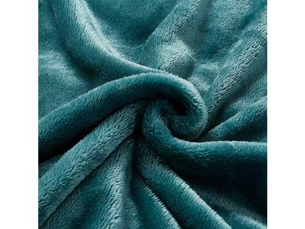 Classic Solid Fleece Blanket Teal King