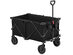 Costway Collapsible Folding Wagon Cart Outdoor Utility Garden Trolley Buggy Shopping Toy - Black