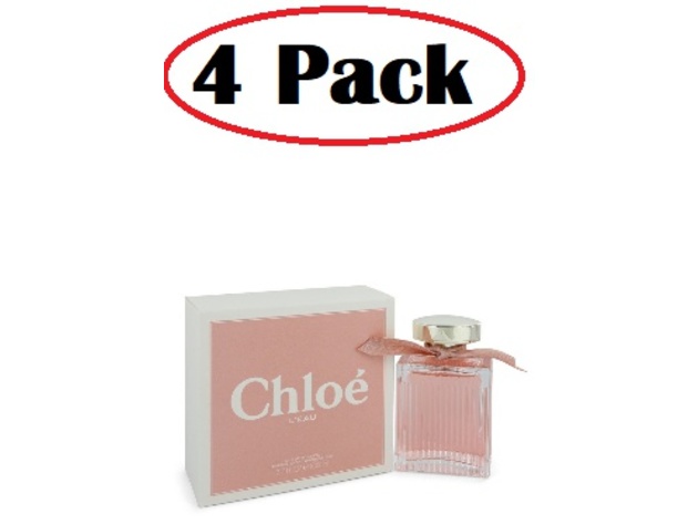 4 Pack of Chloe L'eau by Chloe Eau De Toilette Spray 3.3 oz