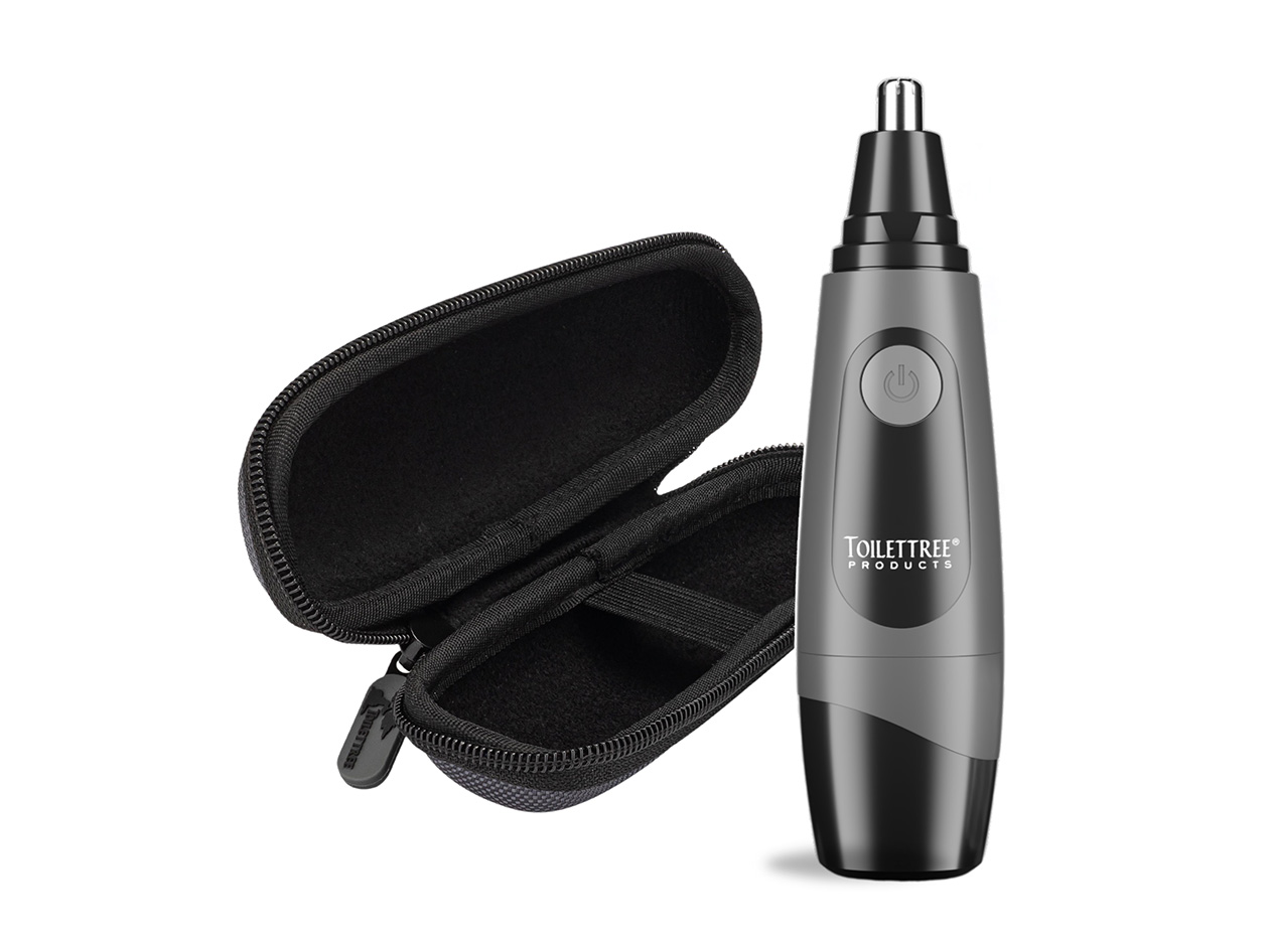 Water-Resistant Nose & Ear Hair Trimmer & Case