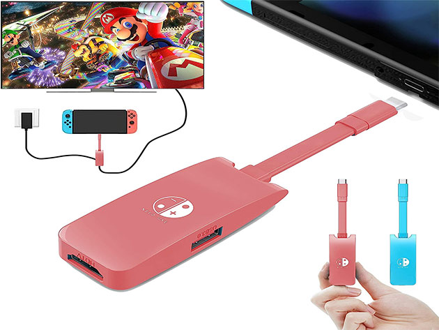 Mini Docking Station for Nintendo Switch (Red)