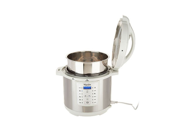 Buy Martha Stewart 8-qt 7-in-1 Digital Stainless Steel Pressure Cooker  Model K48342 by Nobody Lower on Dot & Bo