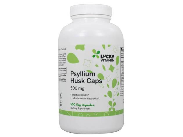 LuckyVitamin - Psyllium Husk Caps 500 mg. - 500 Veg Capsules