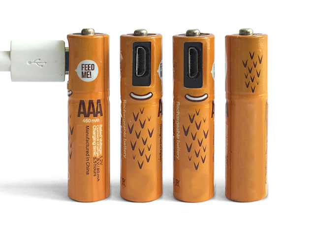 4-Pack ECO Recharge USB Rechargeable Batteries (AAA)