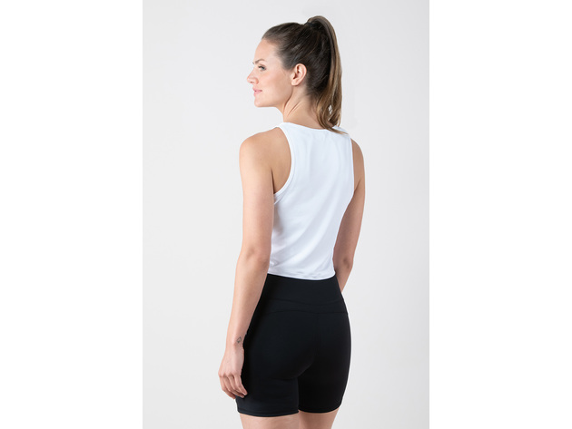 Kyodan Womens Basic Sleeveless Crop Top Workout Tank Top - X-Small