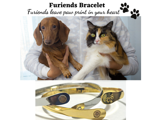 Furry Friends Bracelets, Engraved Furiends leave paw print in your heart- Paw Prints ( Furry Friends) Dog Bracelets, Cat Bracelets ,Pet Bracelets