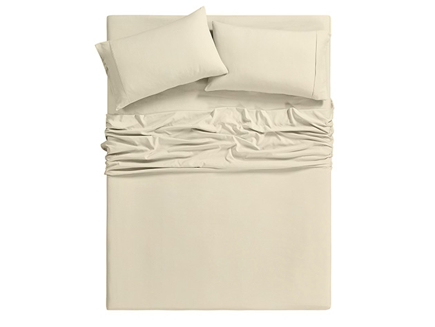 6-Piece Bamboo-Blend Comfort Luxury Sheet Set (Khaki/King)