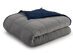 Stress-Relief Weighted Blanket (Grey/Navy, 12Lb)
