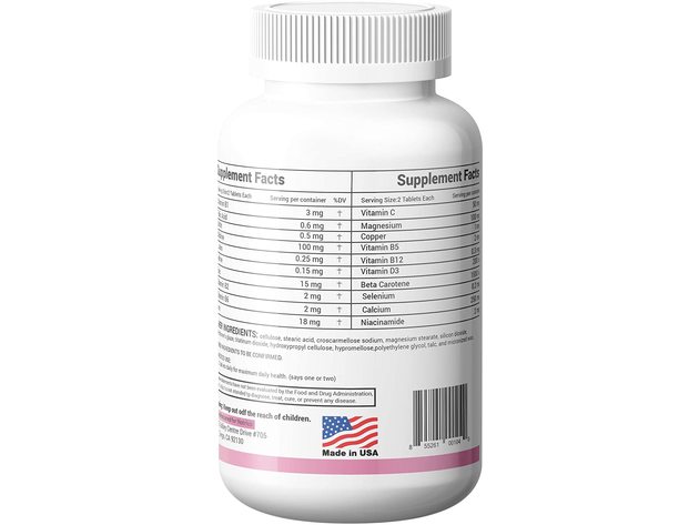 Natrica Women's Multi-Vitamin, Helps Support Hair Skin and Nail Strength, 120 Count
