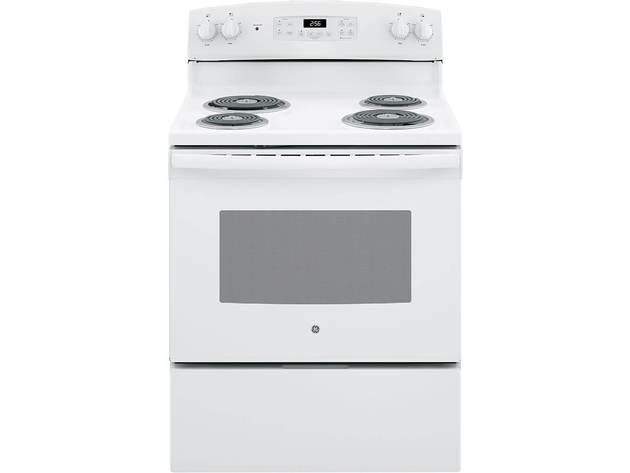 GE JB256DMWW 5.0 Cu. Ft. White Freestanding Electric Range