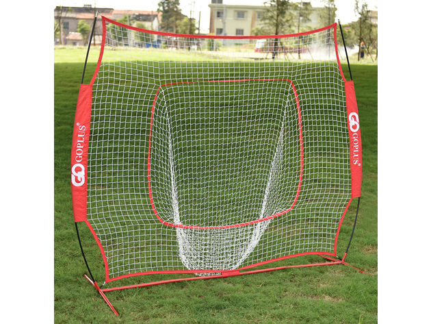 Costway 7x7' Baseball Softball Practice Hitting Batting Training Net 