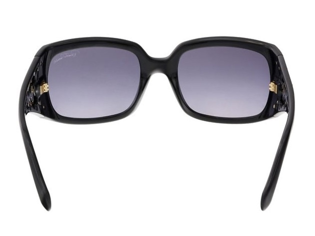Roberto Cavalli RC804S-01B Women's Shiny Black Gradient Smoke Lens Sunglasses - Gold