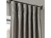 Exclusive Fabrics & Furnishings Vintage Textured Faux Dupioni Silk Single Curtain Panel, Size: 96 x 50 inches, Silver