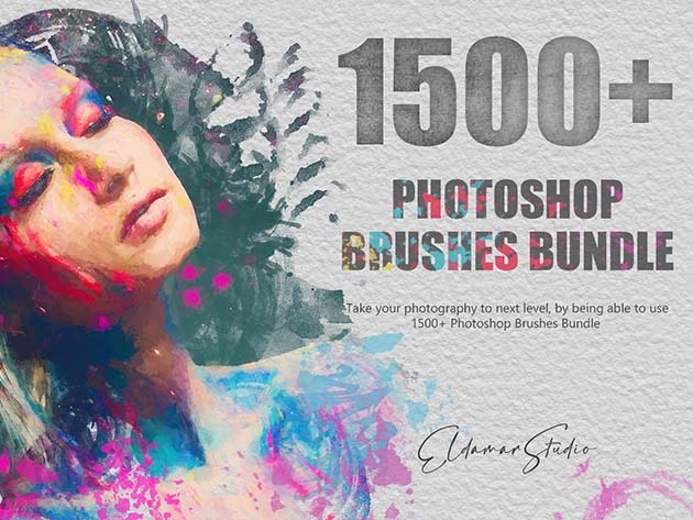 1,500+ Photoshop Brushes Bundle