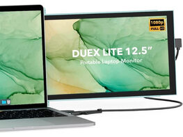 Mobile Pixels Duex Lite: Portable Dual-Screen Laptop Monitor (Green)