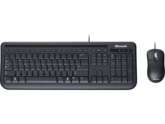 Microsoft Wired Keyboard and Mouse Desktop 600 (Refurbished)