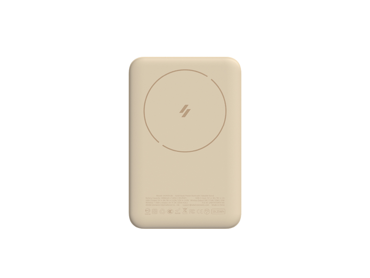 VIONTA B5 5000 mAh Solid-State Power Bank with Foldable Stand
