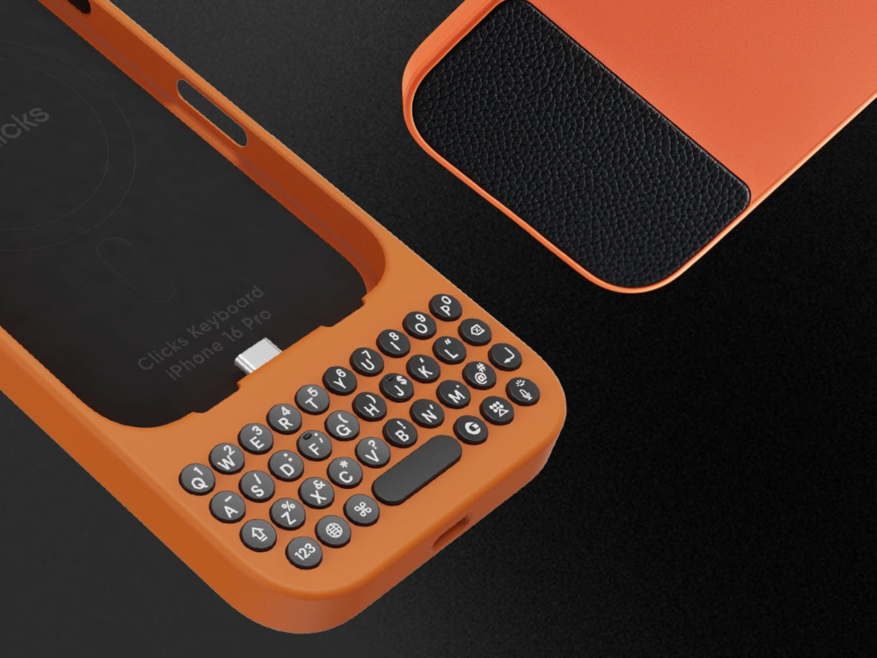 Clicks Keyboard Phone Case for (Spice/iPhone 16 Pro)