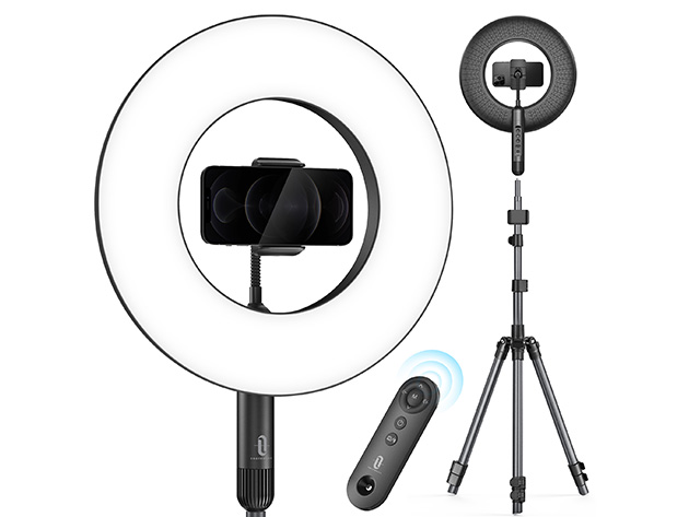 14'' Dimmable LED Ring Light with 78'' Tripod Stand