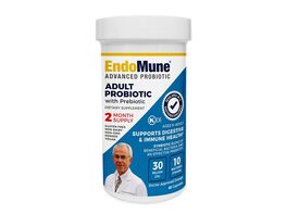 EndoMune Advanced Probiotic with Prebiotic - Supports Digestive & Immune Health for Adults, Vegan and Gluten Free, 60 Capsules