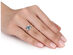 Blue Topaz and Diamond 1.65 Carat (ctw) Ring with Halo in 10K White Gold - 10