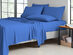 6-Piece Bamboo-Blend Comfort Luxury Sheet Set (Warm Blue/Queen)
